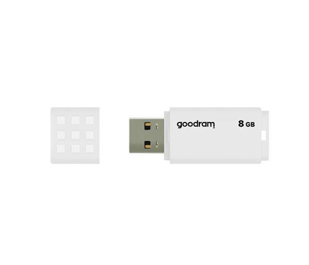 GOODRAM 8GB UME2 odczyt 20MB/s USB 2.0 biały - 606419 - zdjęcie 2